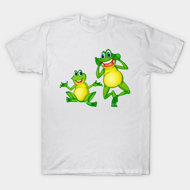 2 Funny frog, graphic style T-Shirt by Sveteroc